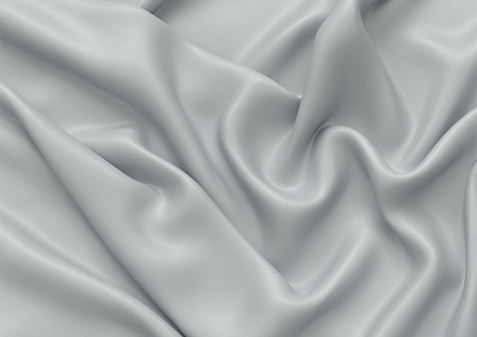 Kyoto Faux Silk, Silver - Motorised Roman Blind - Image 4